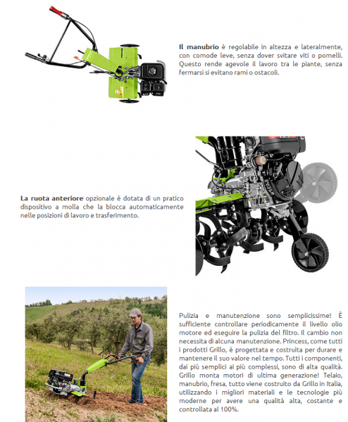A/Motozappa Grillo 3500 Professional, Negozio Online, Agrigarden Italia